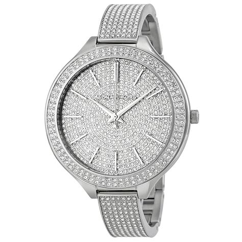 michael kors watch mk-3250|Michael Kors Runway Crystal Pave Dial Stainless Steel Ladies .